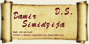 Damir Simidžija vizit kartica